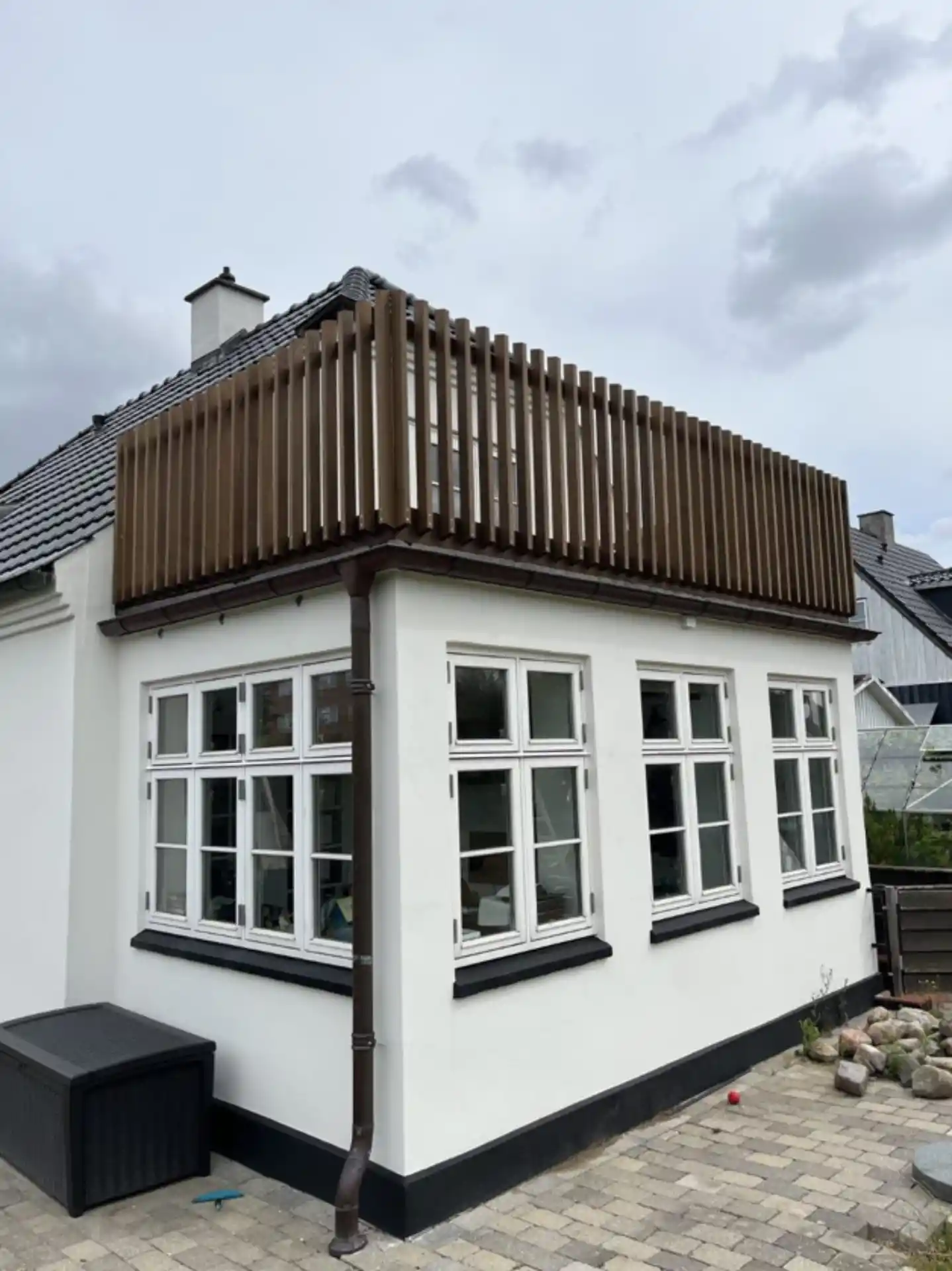 Ny træterrasse hus